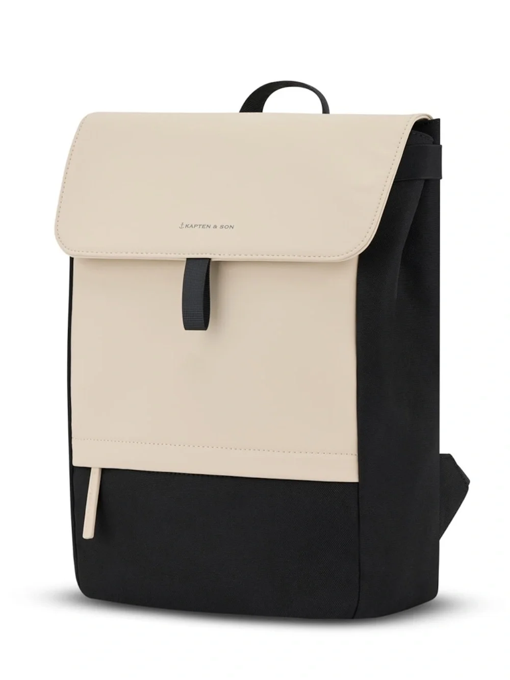Kapten & Son Fyn Backpack in Black and Cream